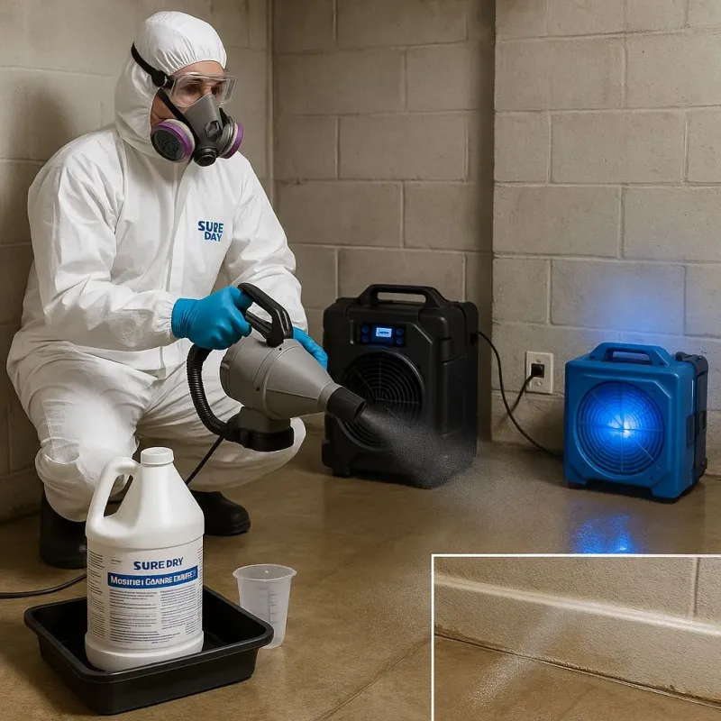 Sanitization and Odor Removal process in Azusa, CA